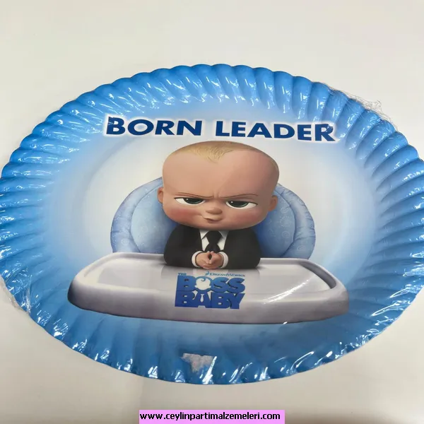 Patron Bebek Temalı Karton Tabak